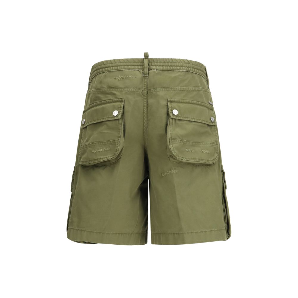 Dsquared² Tweekleurige katoenen bermuda