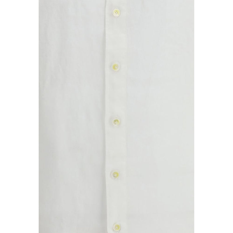 Finamore White Linen Dress Shirt - Tokyo Slim Fit