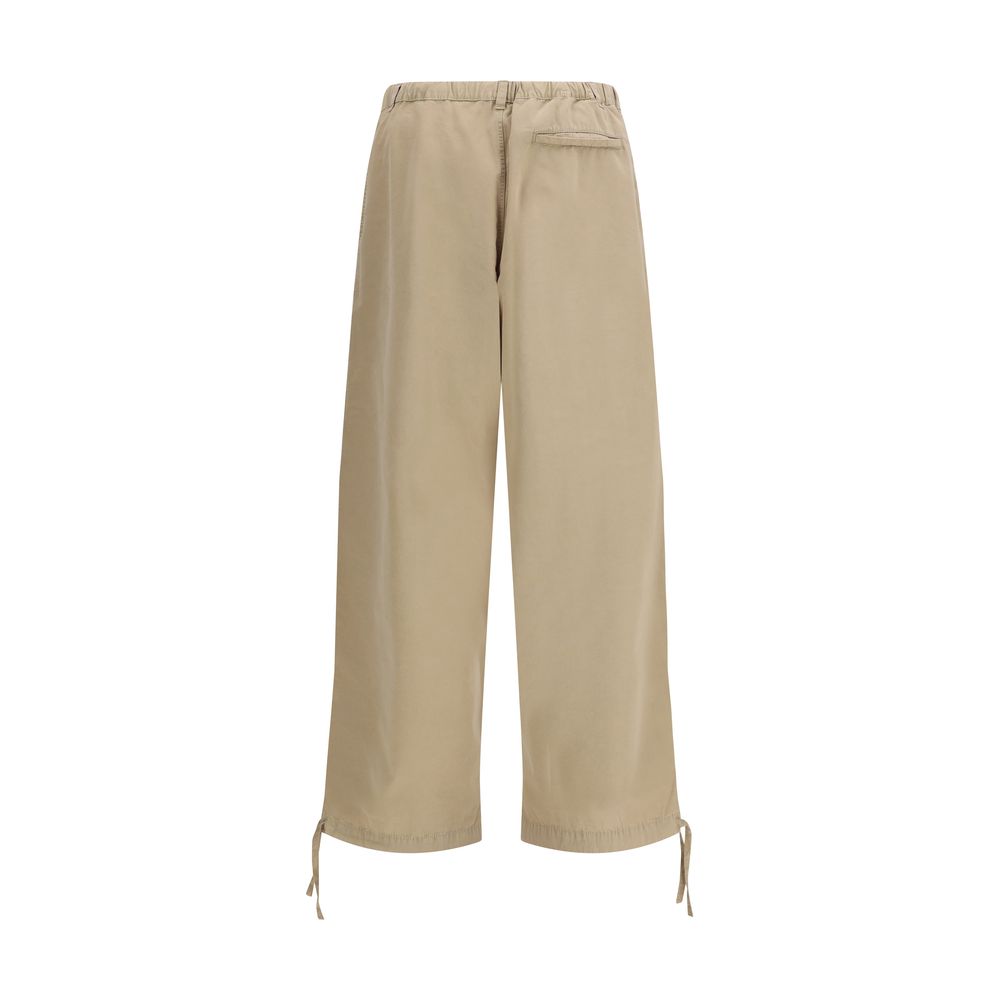 Pantalon décontracté en coton beige Ferragamo