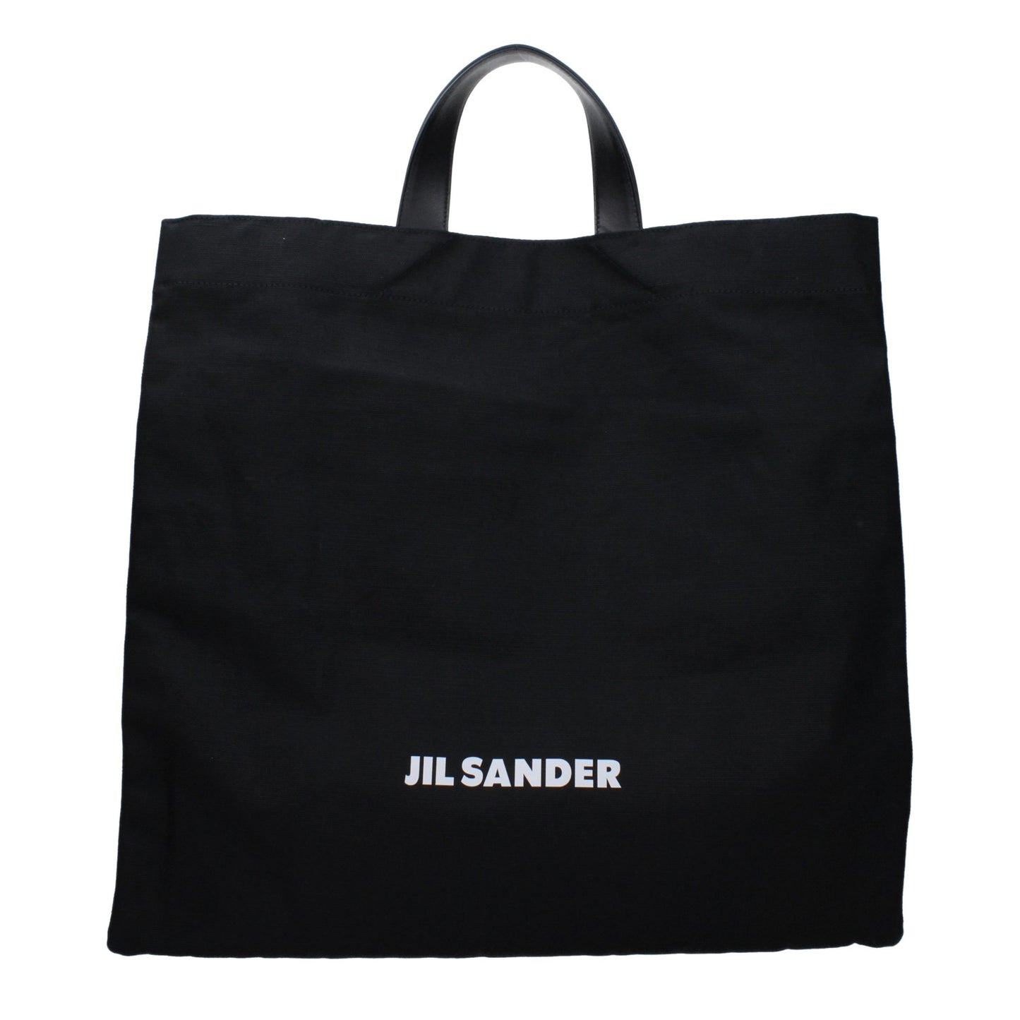 Jil Sander Zwarte Stoffen Handtas
