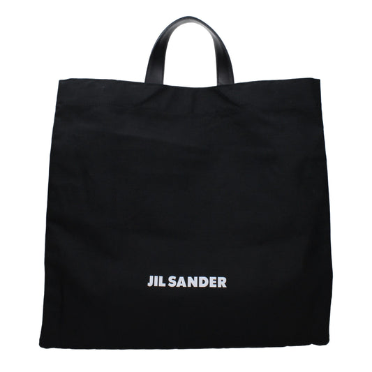 Sac à main Jil Sander en tissu noir