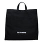 Jil Sander Zwarte Stoffen Handtas