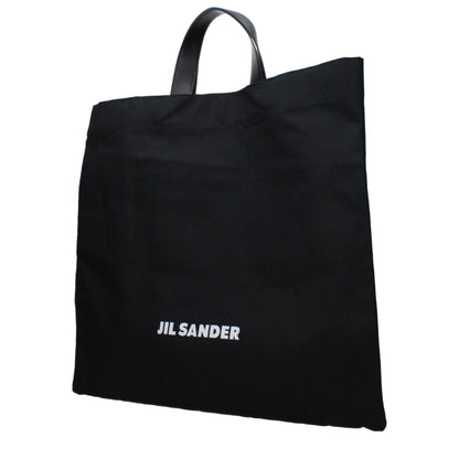 Jil Sander Zwarte Stoffen Handtas