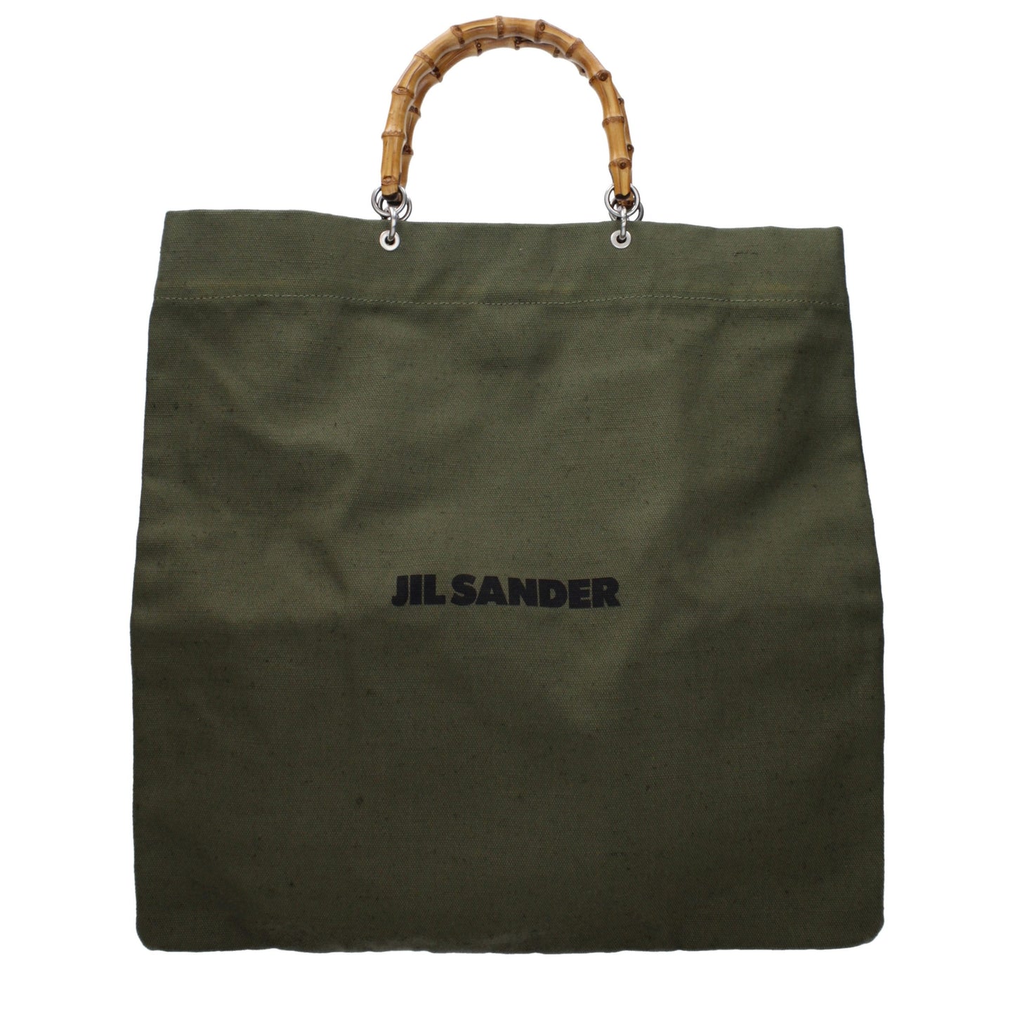 Jil Sander Groene Stoffen Handtas