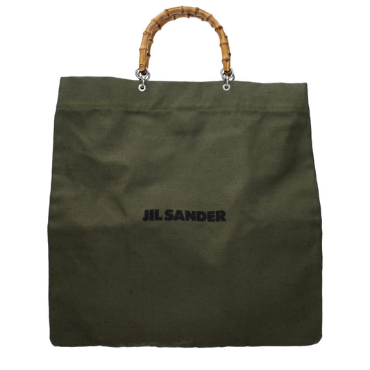 Sac à main Jil Sander en tissu vert