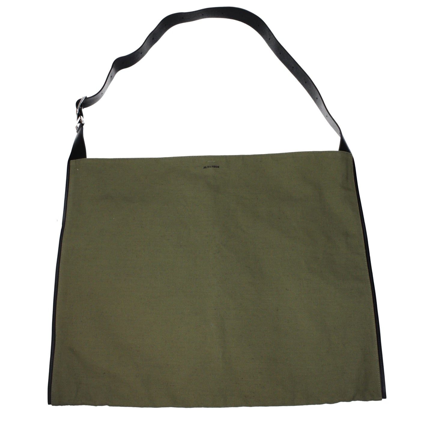 Jil Sander Groene Stoffen Schoudertas