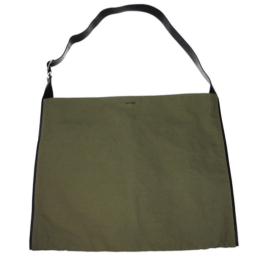Sac bandoulière Jil Sander en tissu vert