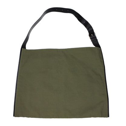 Jil Sander Groene Stoffen Schoudertas