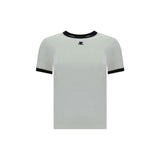 Courrèges White Cotton T-Shirt - Casual Chic Design