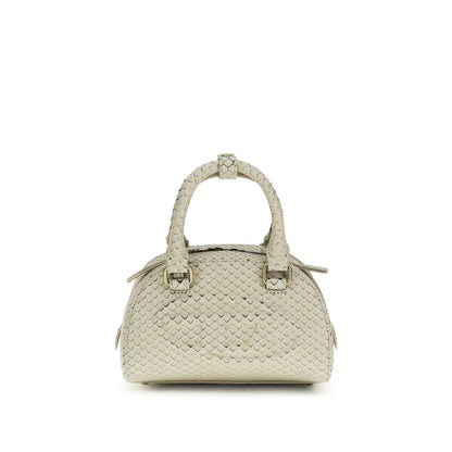 Diesel Beige Calf Leather Bos Taurus Handbag