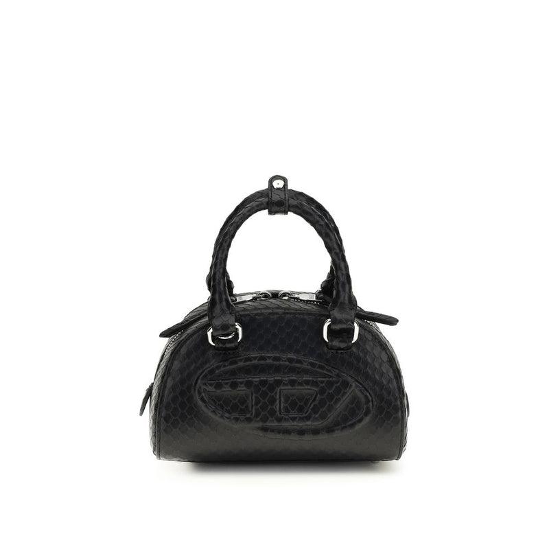 Diesel Black Calf Leather Bos Taurus Handbag - 1DR Dome
