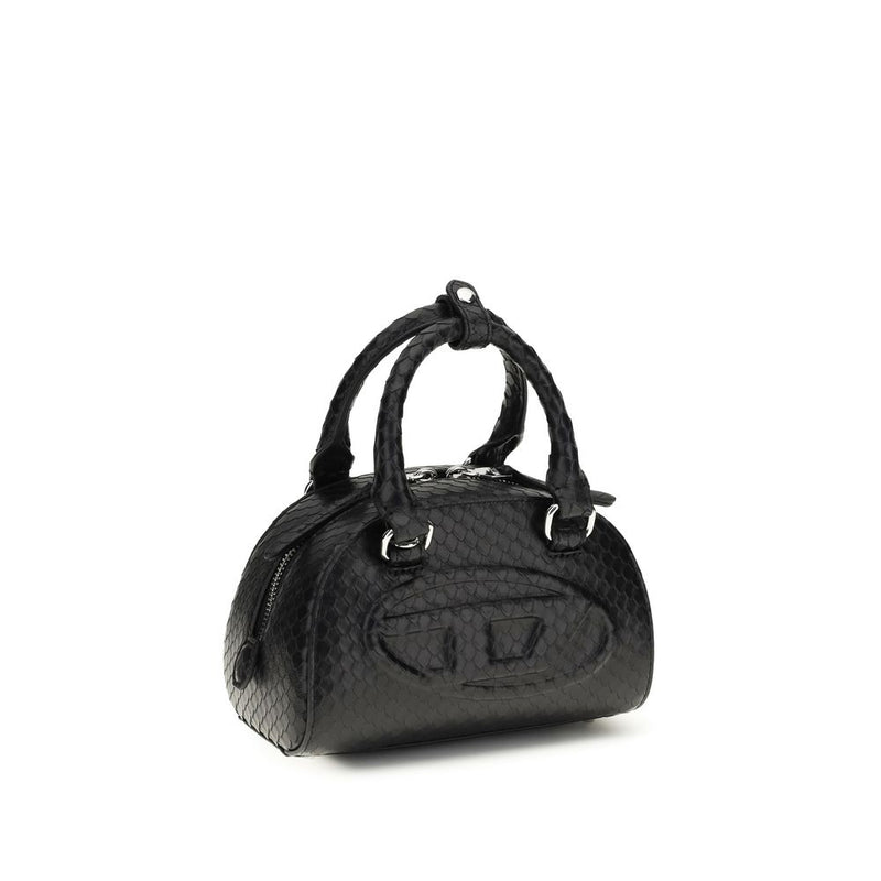 Diesel Black Calf Leather Bos Taurus Handbag - 1DR Dome