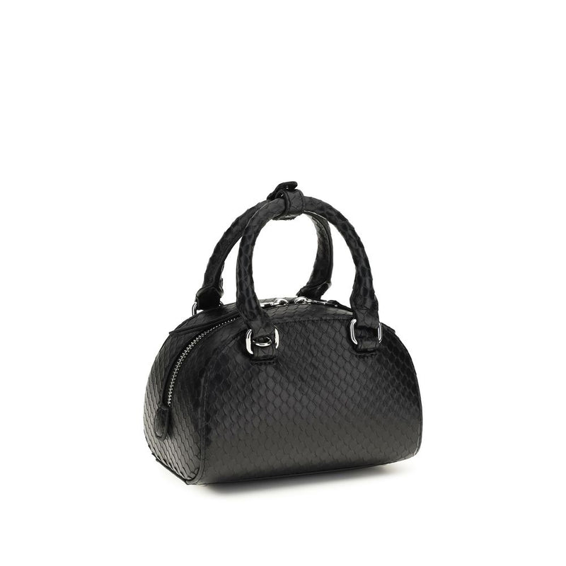 Diesel Black Calf Leather Bos Taurus Handbag - 1DR Dome