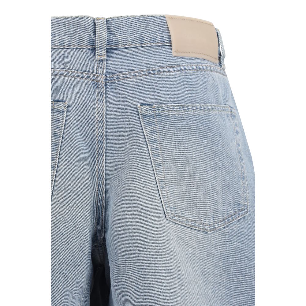 Our Legacy Blue Cotton Bermuda Shorts for Women