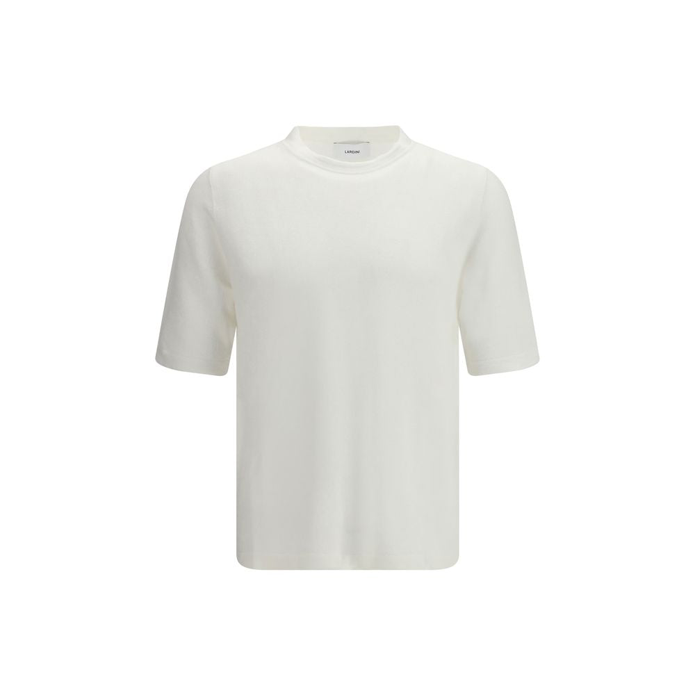 Lardini White Linen T-Shirt for Men