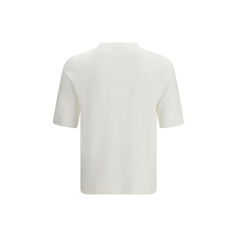 Lardini wit linnen T-shirt