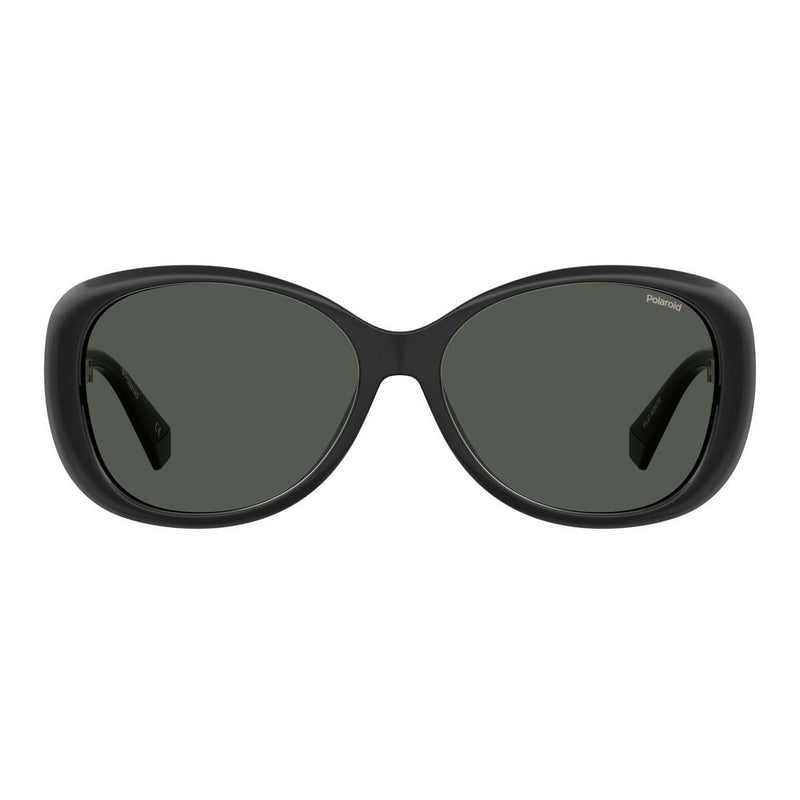 Polaroid Black Plastic Butterfly Sunglasses for Women