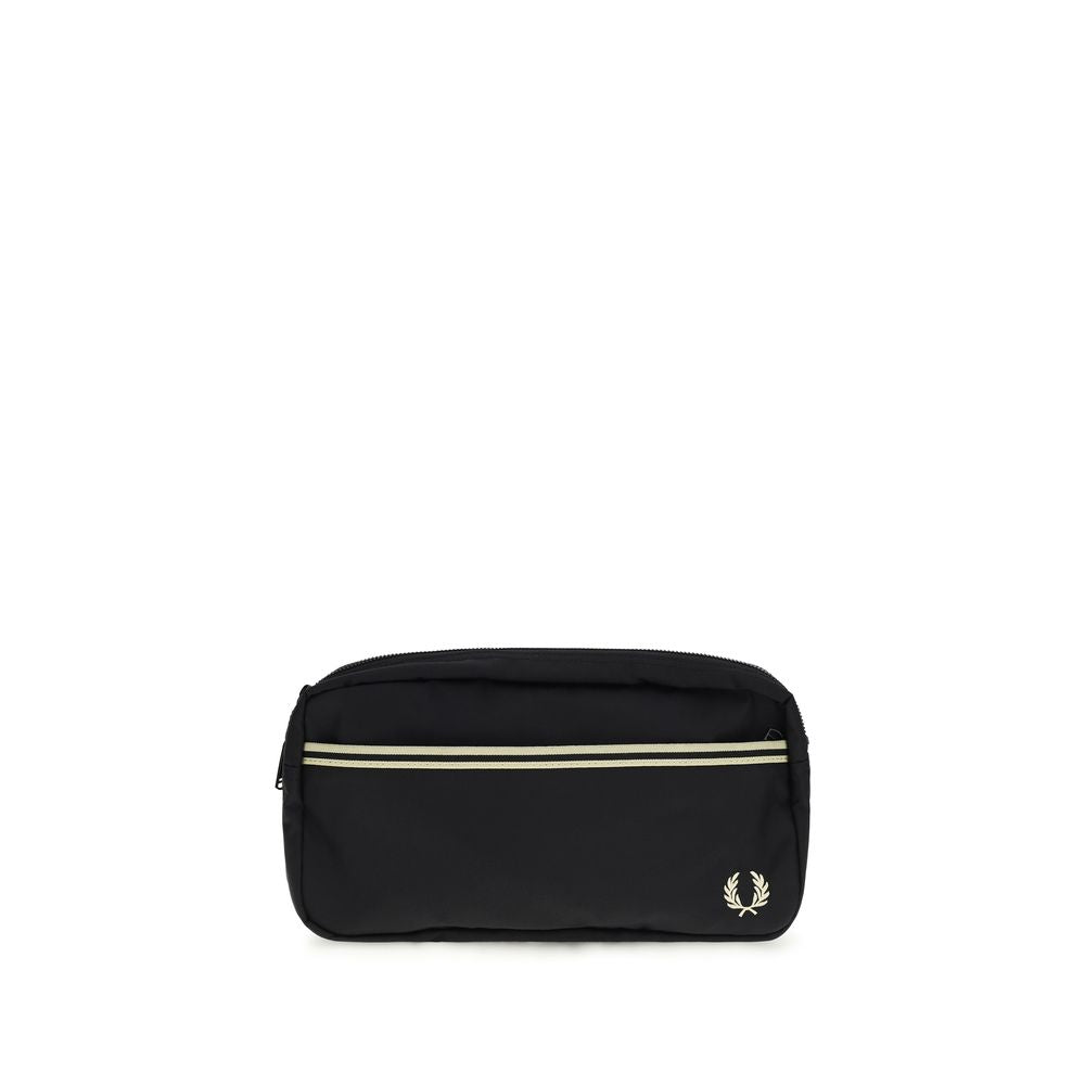 Sac bandoulière Fred Perry noir en polyamide recyclé