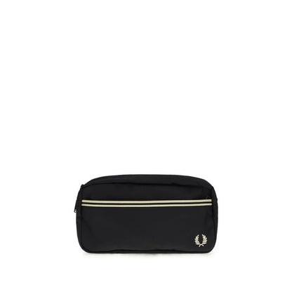 Sac bandoulière Fred Perry noir en polyamide recyclé