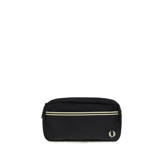 Sac bandoulière Fred Perry noir en polyamide recyclé