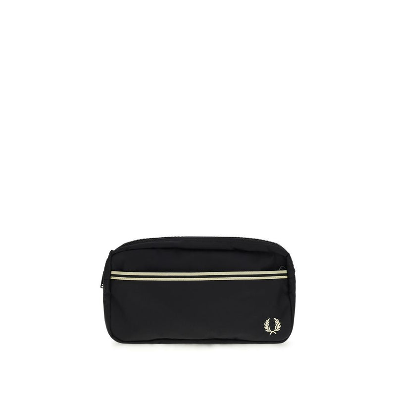 Sac bandoulière Fred Perry noir en polyamide recyclé