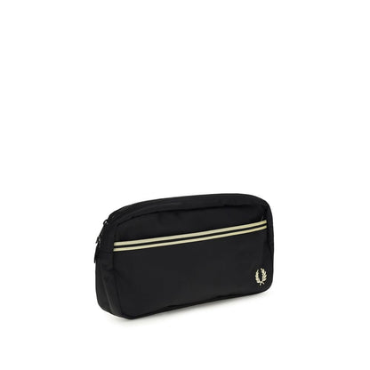 Sac bandoulière Fred Perry noir en polyamide recyclé