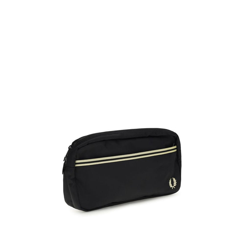 Sac bandoulière Fred Perry noir en polyamide recyclé