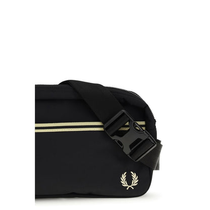 Sac bandoulière Fred Perry noir en polyamide recyclé