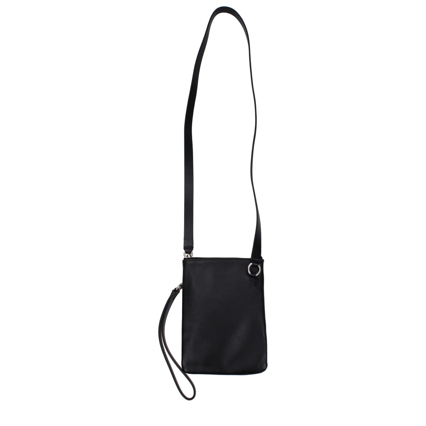 Jil Sander Zwarte Leren Crossbody Tas