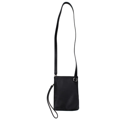 Jil Sander Zwarte Leren Crossbody Tas