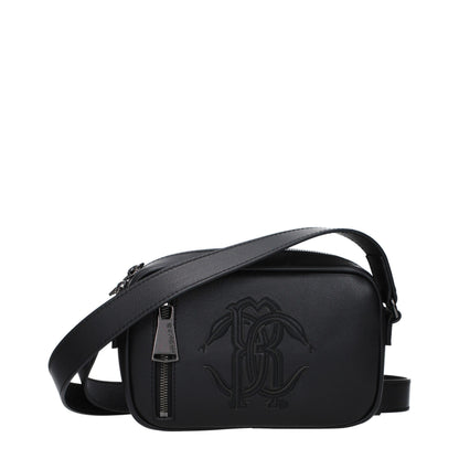 Roberto Cavalli Zwart Leren Crossbody Tas