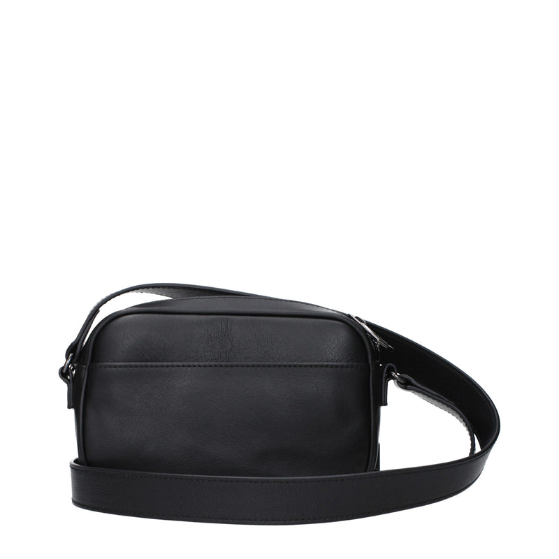 Sac bandoulière Roberto Cavalli en cuir noir