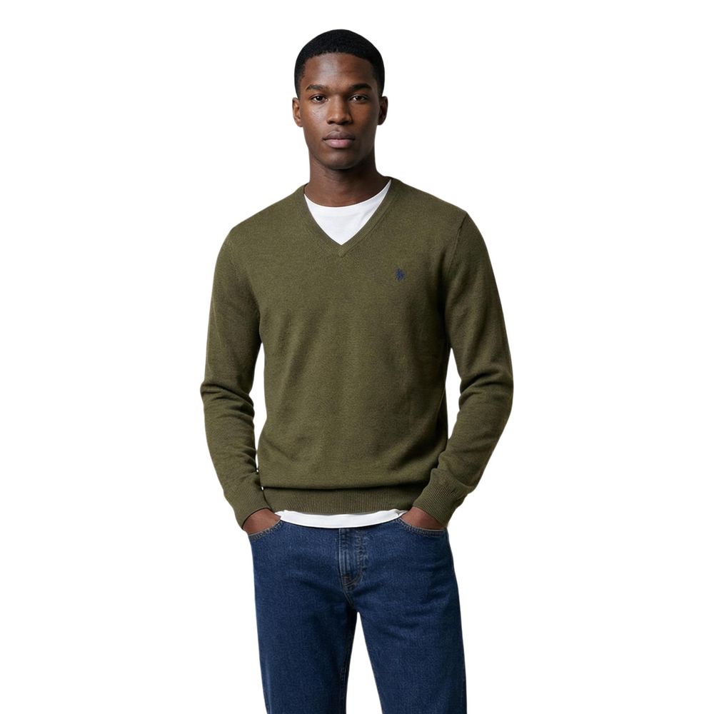 U.S. POLO ASSN. Green Cotton Sweatshirt for Men