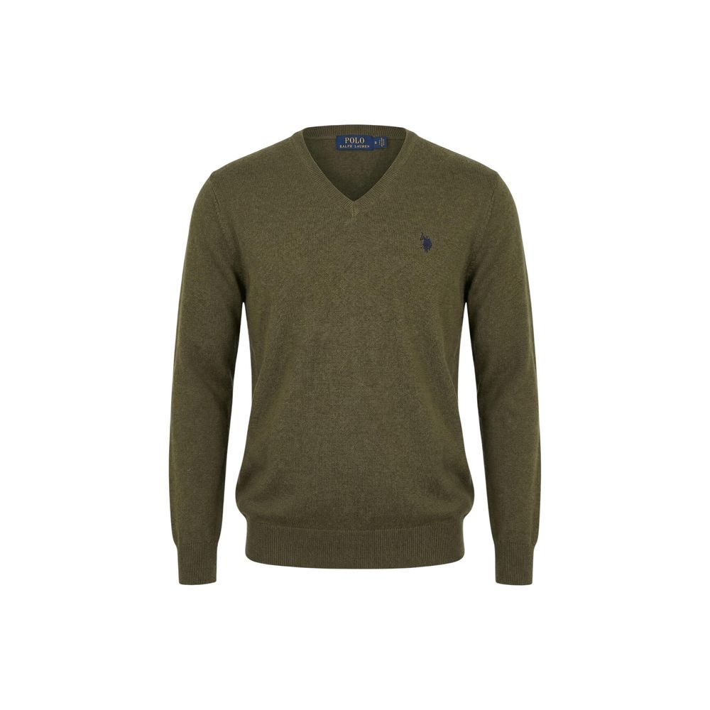 U.S. POLO ASSN. Green Cotton Sweatshirt for Men