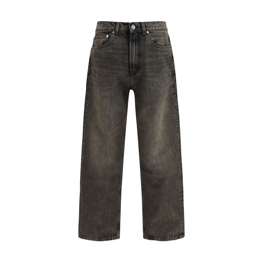 Our Legacy Black Cotton Relaxed Fit Jeans - Third Cut Nocturne