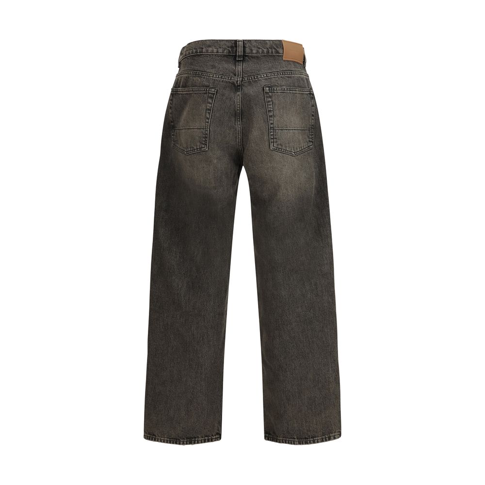 Our Legacy Black Cotton Relaxed Fit Jeans - Third Cut Nocturne