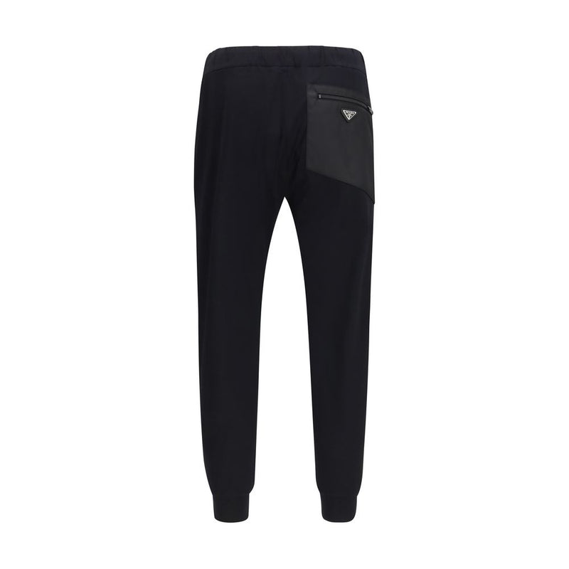 Prada zwarte katoenen casual broek