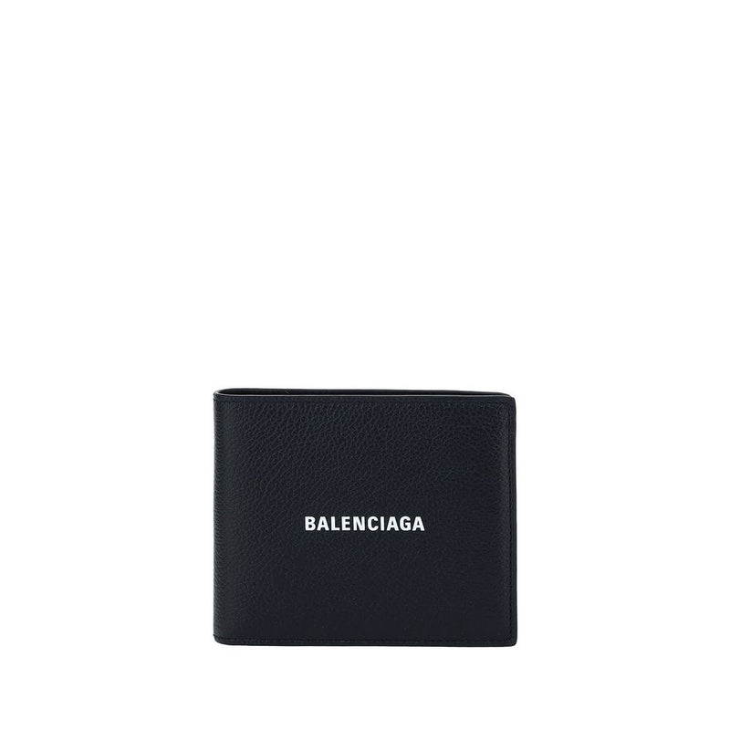 Portefeuille Balenciaga Bos Taurus en cuir de veau noir