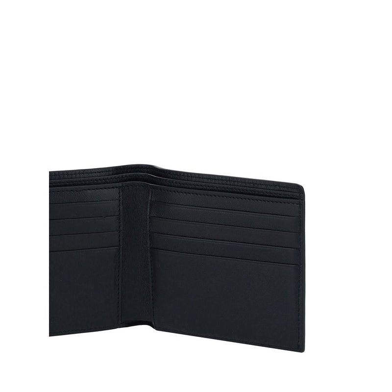 Portefeuille Balenciaga Bos Taurus en cuir de veau noir