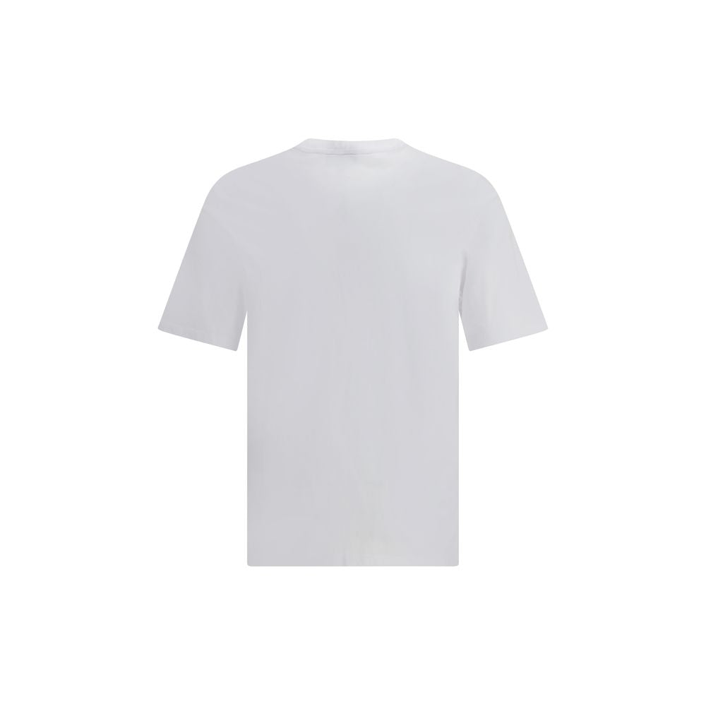 Maison Kitsuné White Cotton T-Shirt - Fox Head Design