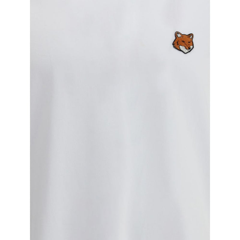 Maison Kitsuné Wit Katoenen T-Shirt
