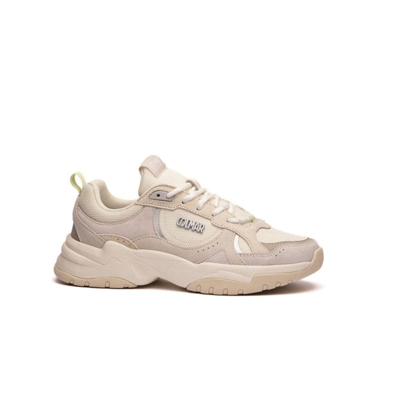 Colmar White Leather Chunky Sneakers for Women