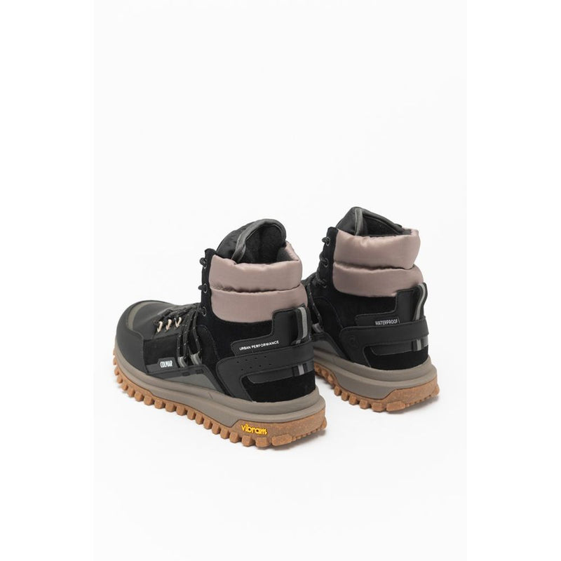 Colmar Black Leather Ankle Boots for Men