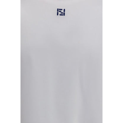 Fendi White Cotton T-Shirt