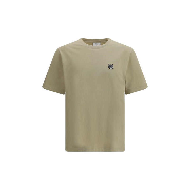 Maison Kitsuné Tweekleurig Katoenen T-Shirt