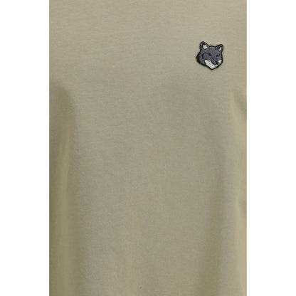 T-shirt bicolore en coton Maison Kitsuné