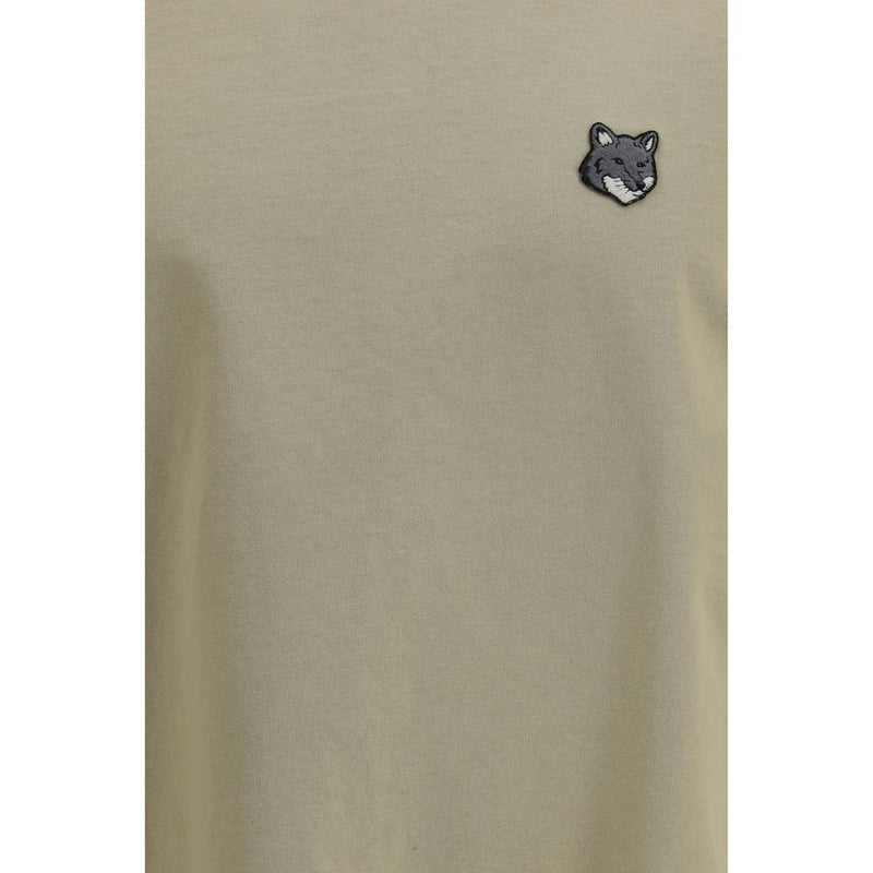 Maison Kitsuné Tweekleurig Katoenen T-Shirt