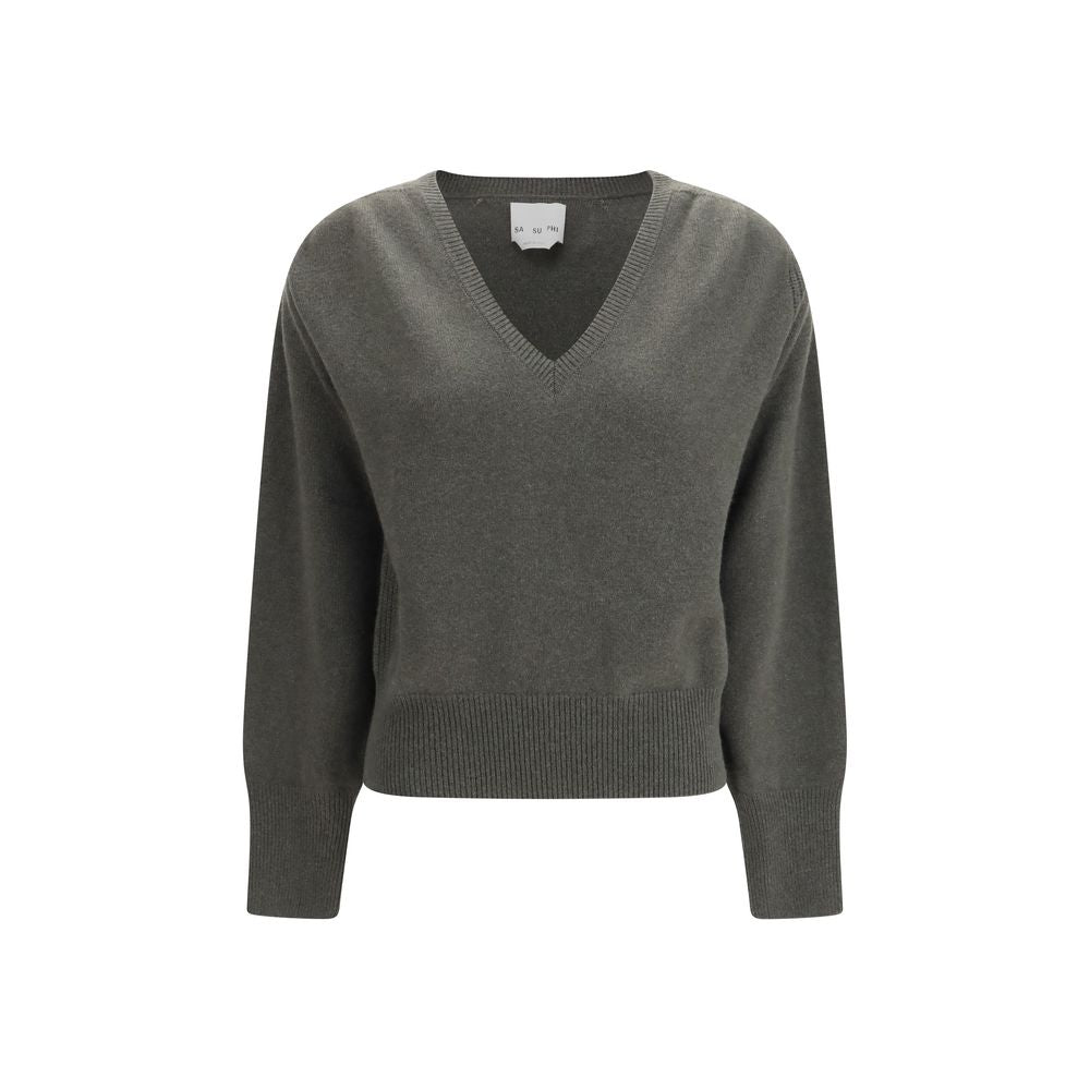 SA SU PHI Bicolor Cashmere Sweater - Timeless Elegance