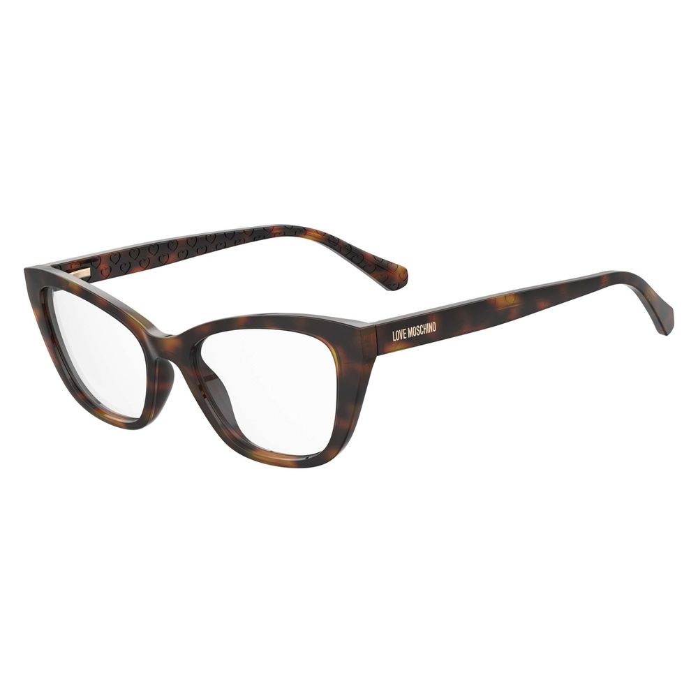 Love Moschino Brown Cellulose Propionate Cat Eye Glasses (Frames)