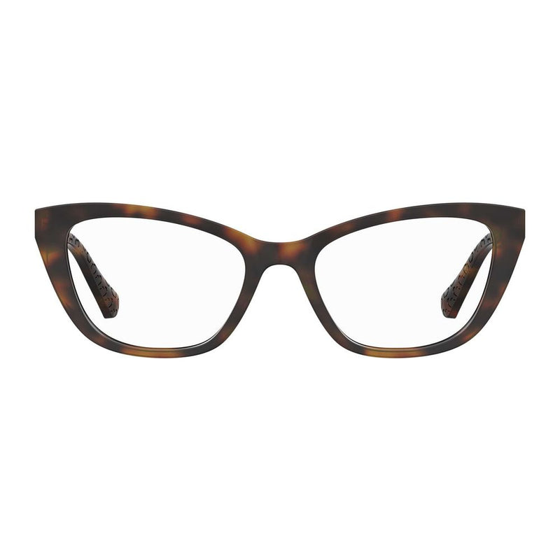 Love Moschino Brown Cat Eye Glasses Frames for Women